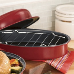 Set of 2 Oval Roasters, , large
