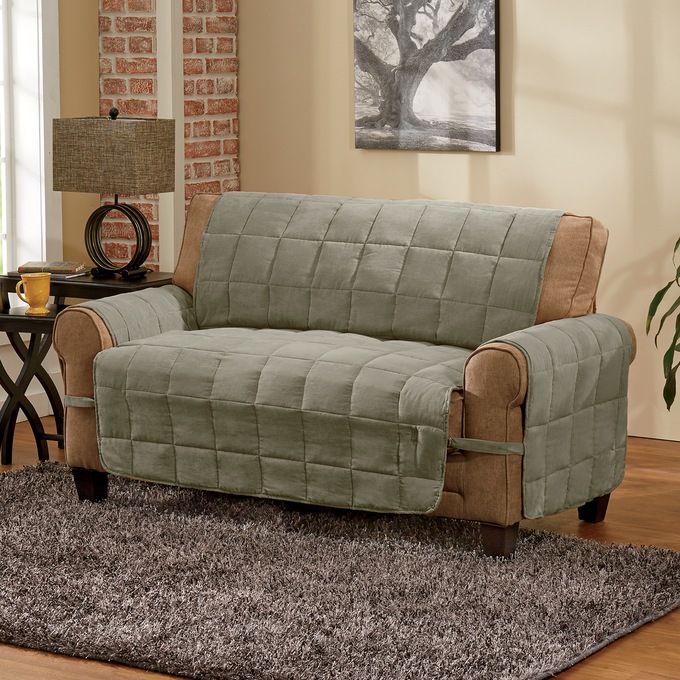 Oversized Faux-Suede Ultimate Furniture Protector, , large