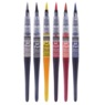 Sennelier Ink 6-Color Iridescent Brush Pen Set, , large