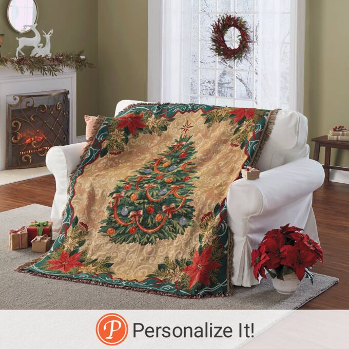 Large christmas throw 2025