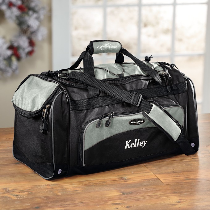 Personalized Duffel with Shoe Pocket, , large