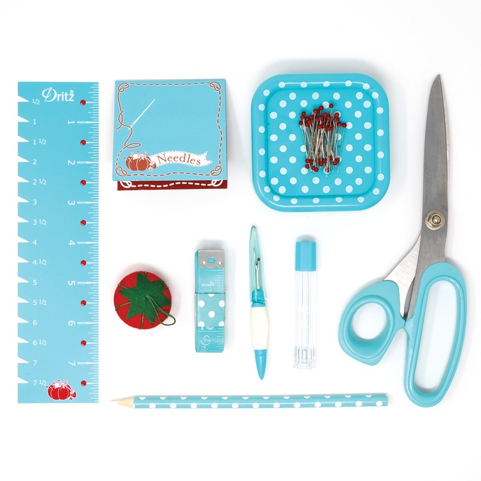 Dritz Blue Sewing Box Kit, , large