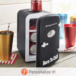 Frigidaire Personalized Mini Fridge with Can Holder, , large
