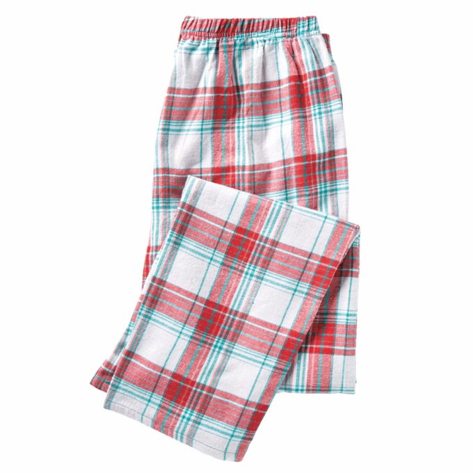 Women's Plaid Flannel PJ Set, , large