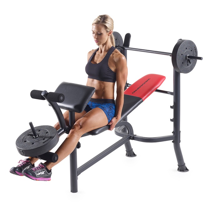 Weider Pro 265 Bench With Weights Montgomery Ward