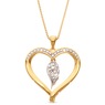 Diamond Heart/Wing Pendant, , large