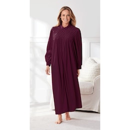 Zip Front Velour Robe, , large