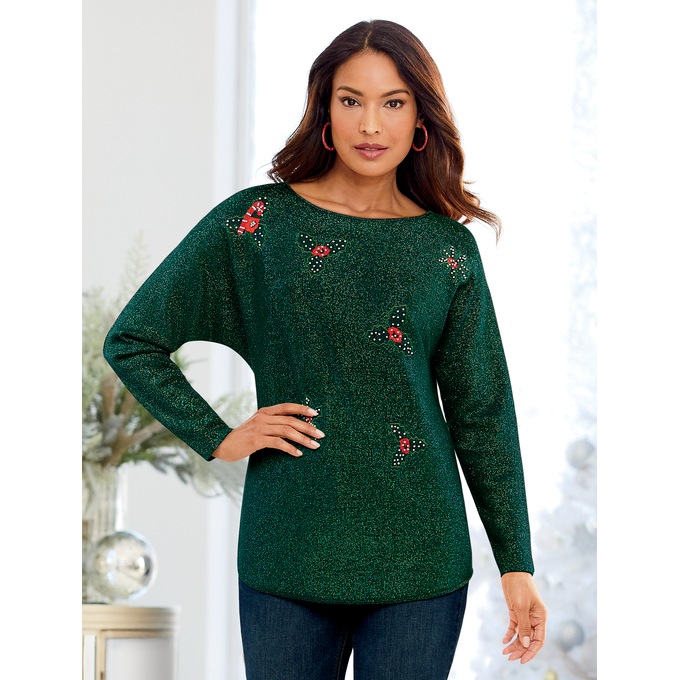 One For Me and You Sweater, Holly, large