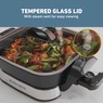 West Bend 11" 4.2-Quart Electric Skillet with Foldable Base, Black, large