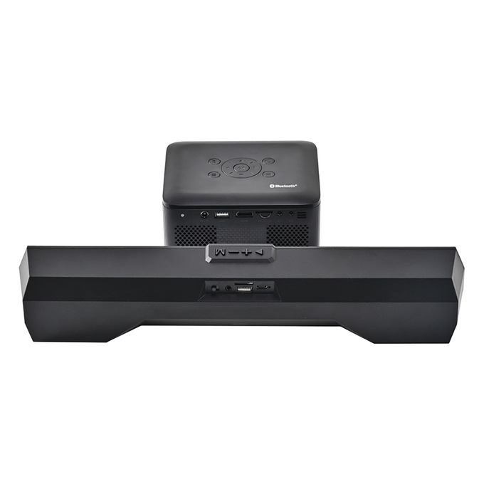 Emerson Portable Projector Bundle, Black, large