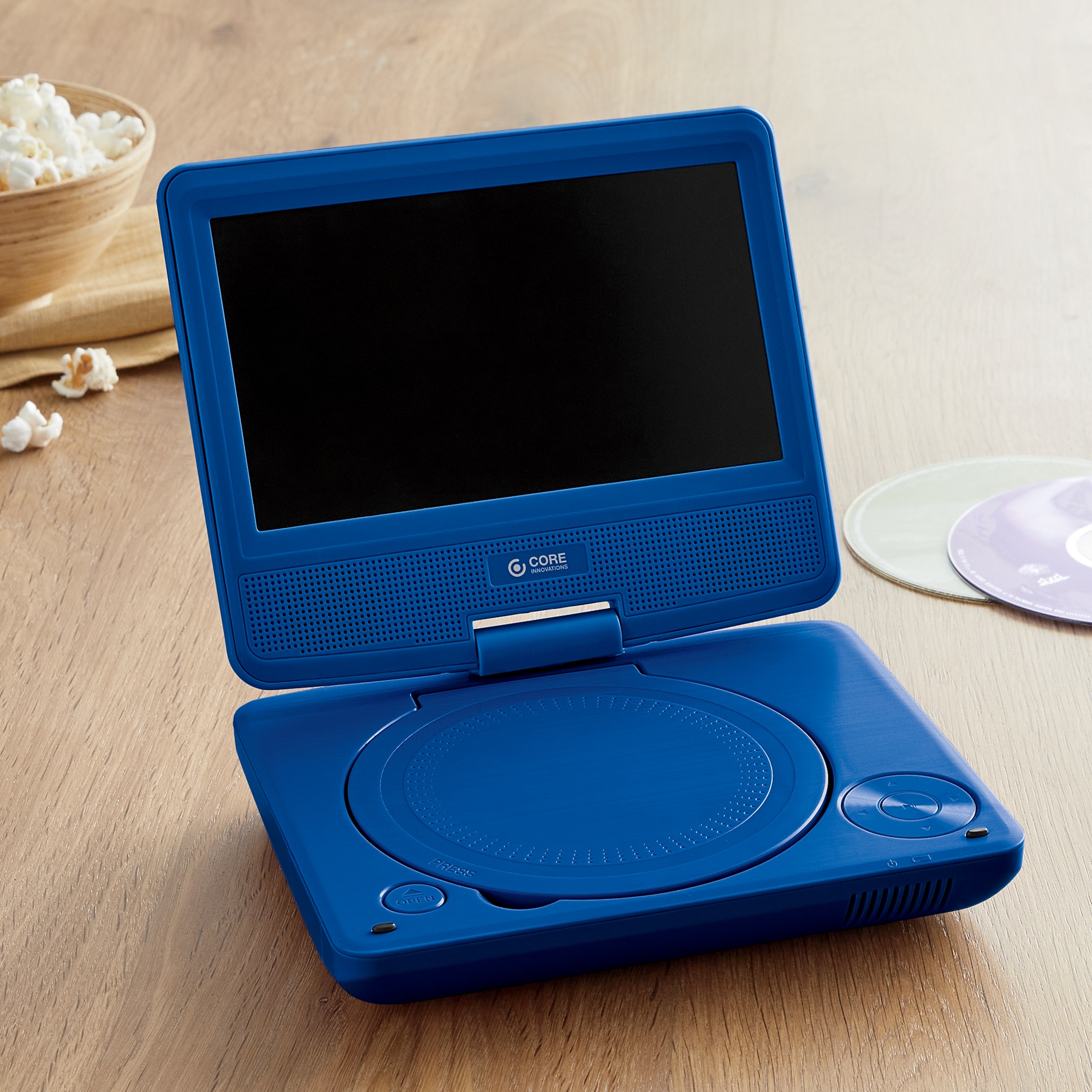 Core Innovations 7" Portable DVD Player, Blue, large