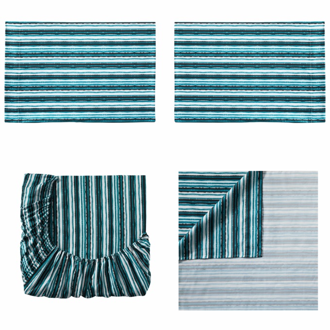 Gilda 30-Piece Complete Comforter and Curtain Set with 2 Coordinating Sheet Sets, , large