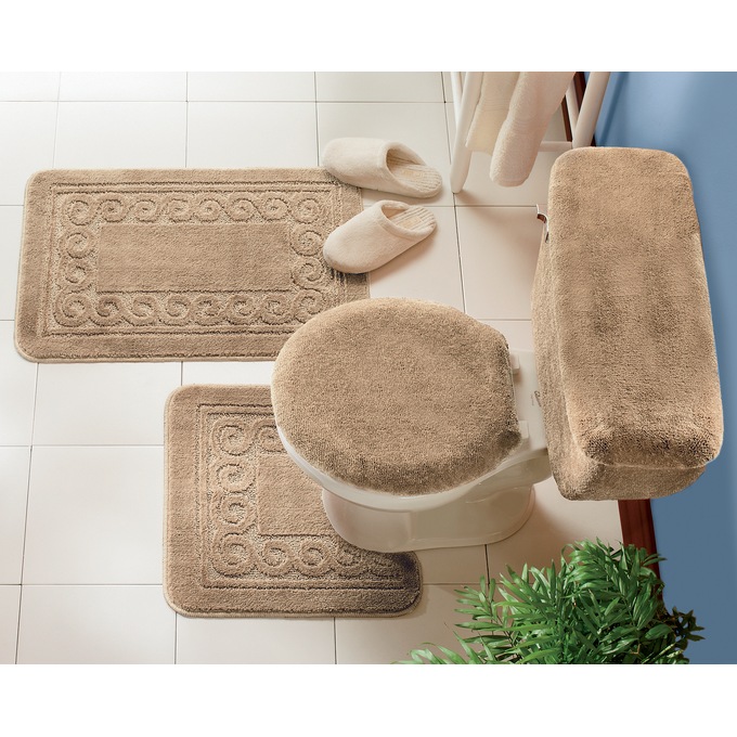 5 Piece Scroll Bath Rug Set Montgomery Ward