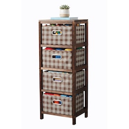 Plaid 4-Drawer Storage, , large