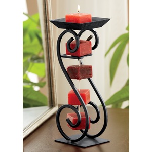 Scroll Candle On a Rope Holder, , large