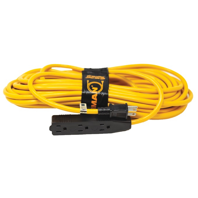 FIRMAN 50-ft. Medium Duty Generator Power Cord with Strap, Yellow, large