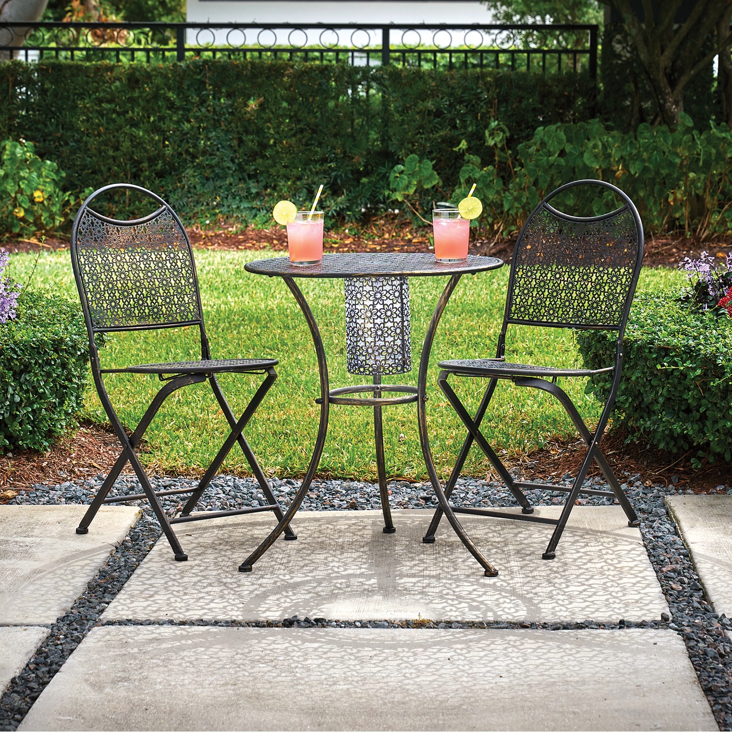 Whitney 3-Piece Solar Bistro Set | Montgomery Ward