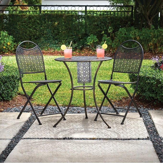 Whitney 3-Piece Solar Bistro Set, , large