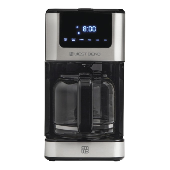 West Bend 12-Cup Touchscreen Coffee Maker, , large