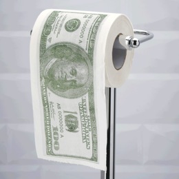 Money Toilet Paper, , large