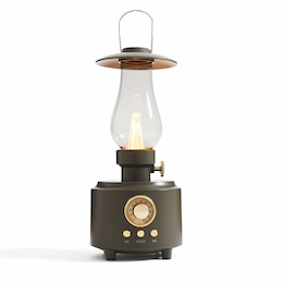LED Vintage-Style Lantern Wireless and Portable Bluetooth Speaker, , large