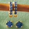Gemstone 2-Pair Hoop & Post Set, , large