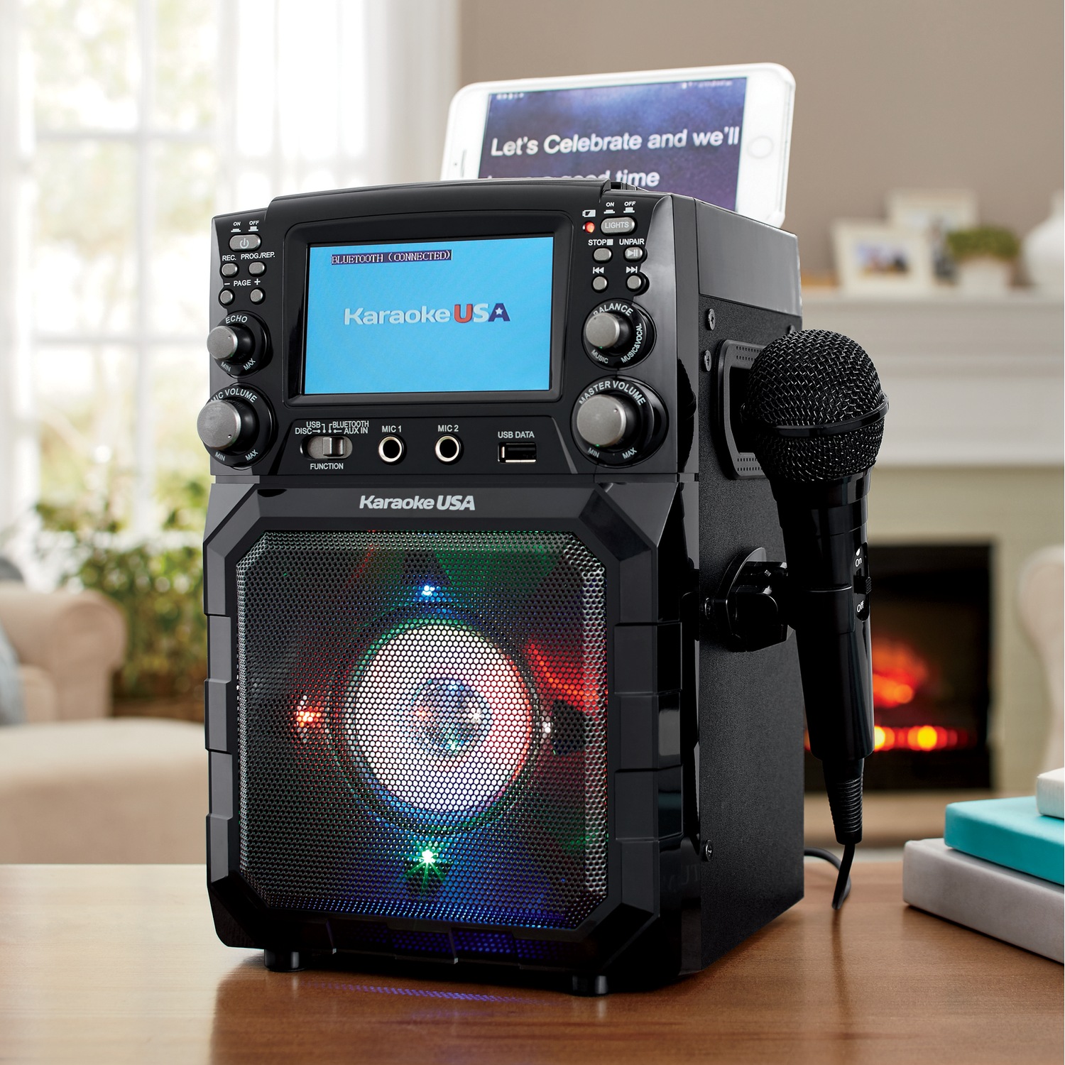 Wireless Portable Karaoke Player with 4.3" Color Screen Montgomery Ward