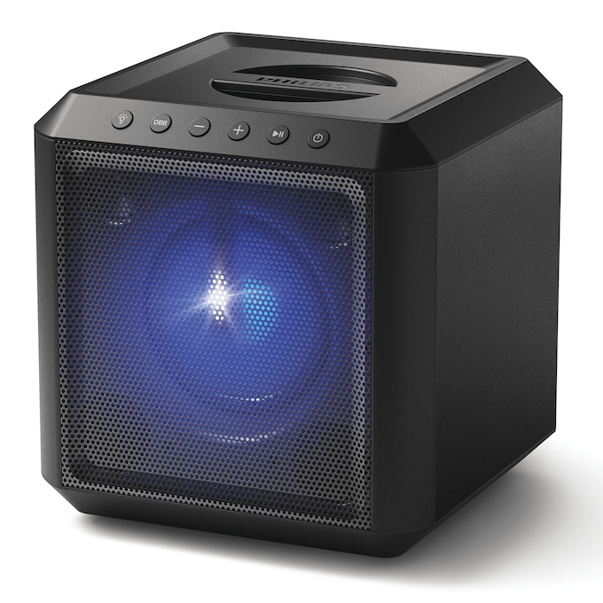 Philips Bluetooth Cube Party Speaker with 2 Microphones and Stand, , large