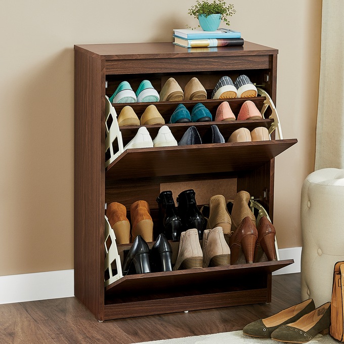 2 Door Tilting Shoe Cabinet Montgomery Ward 2 Door Tilting Shoe Cabinet, Shoe Cabinet Storage