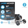 Pulsar 21" 200CC 3-in-1 Self-Propelled Lawn Mower, Black, large