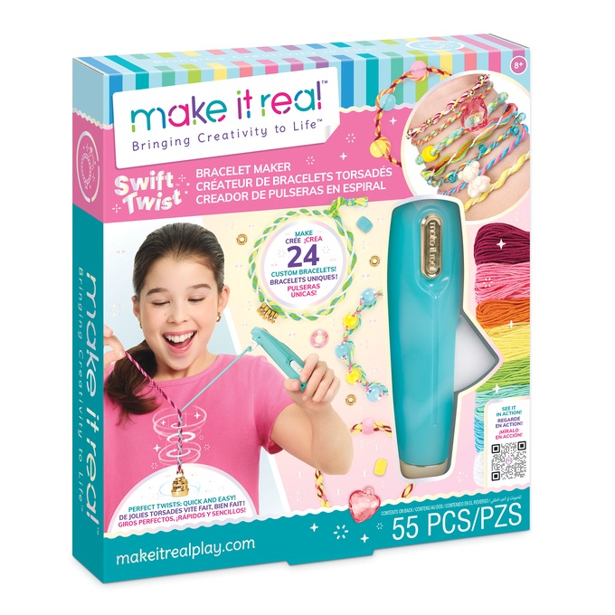 Swift Twist DIY Rainbow Bracelet Making Kit, Multi, large