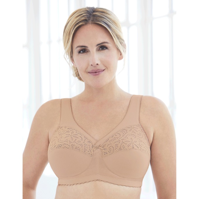 Glamorise® MagicLift® Cotton Full-Figure Support Bra, Café, large