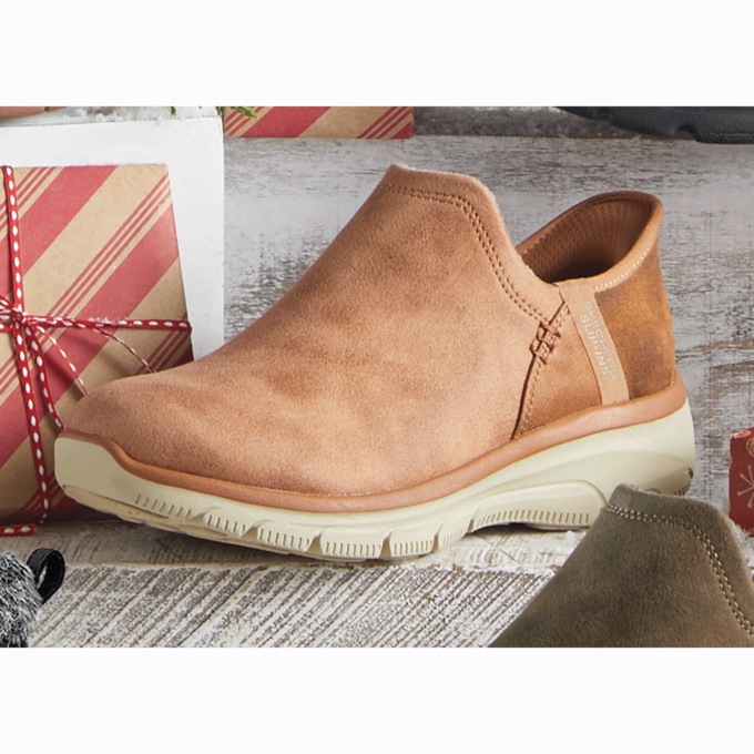 Skechers gowalk suede faux fur shoes w/ memory form fit - comfy hot sale