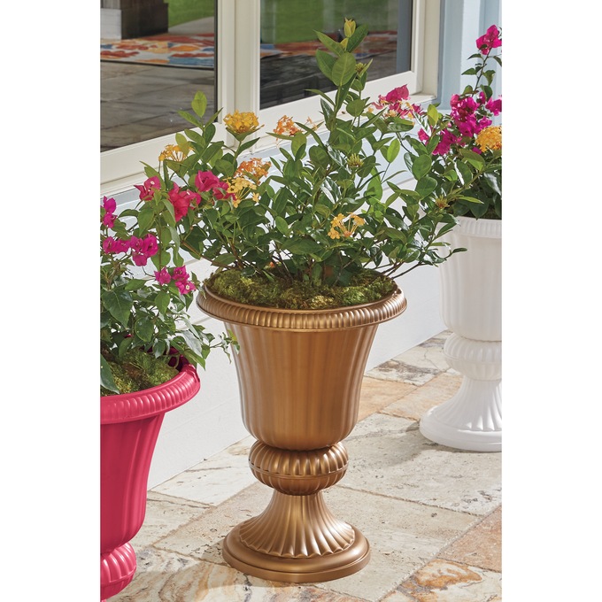 Delano Urn Planter, Bronze, large