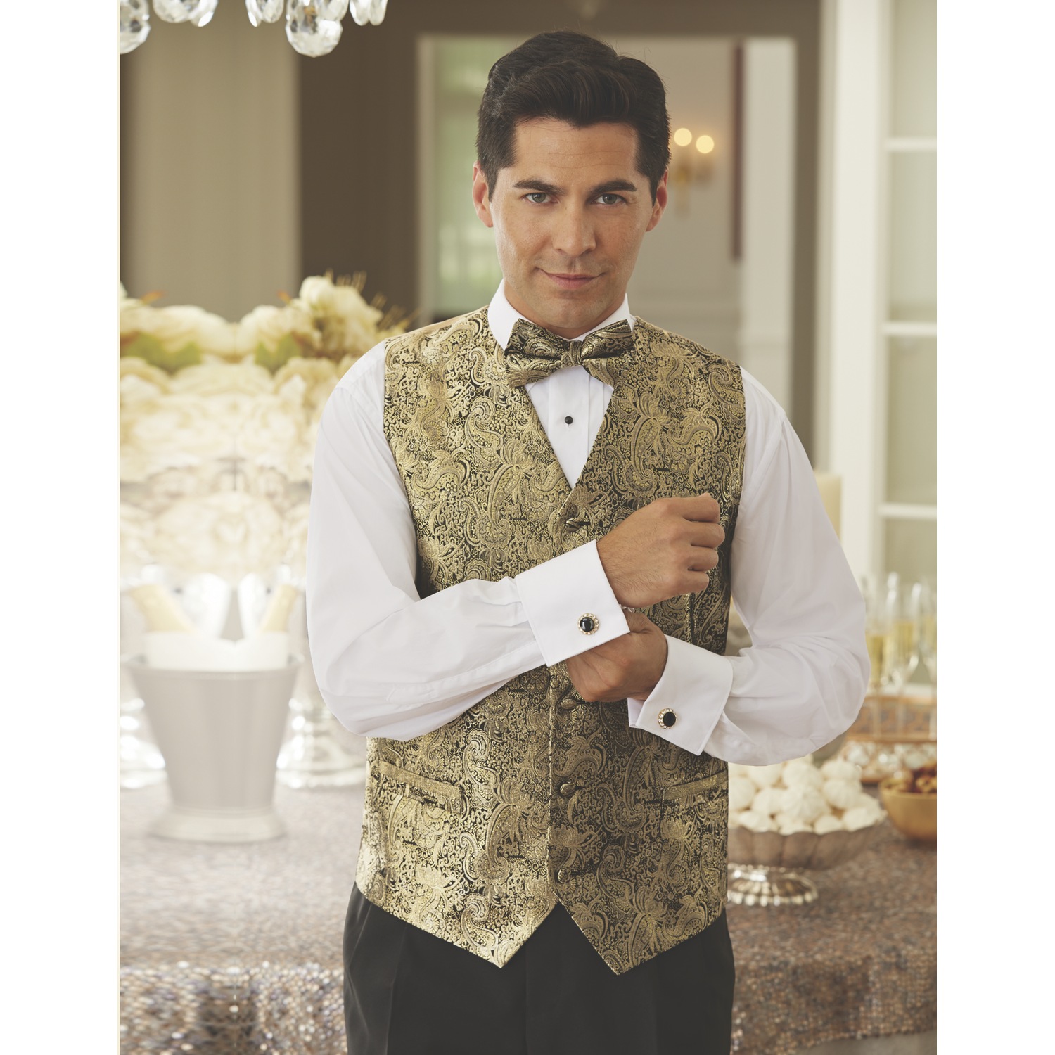 4 Piece Brocade Vest Set Montgomery Ward