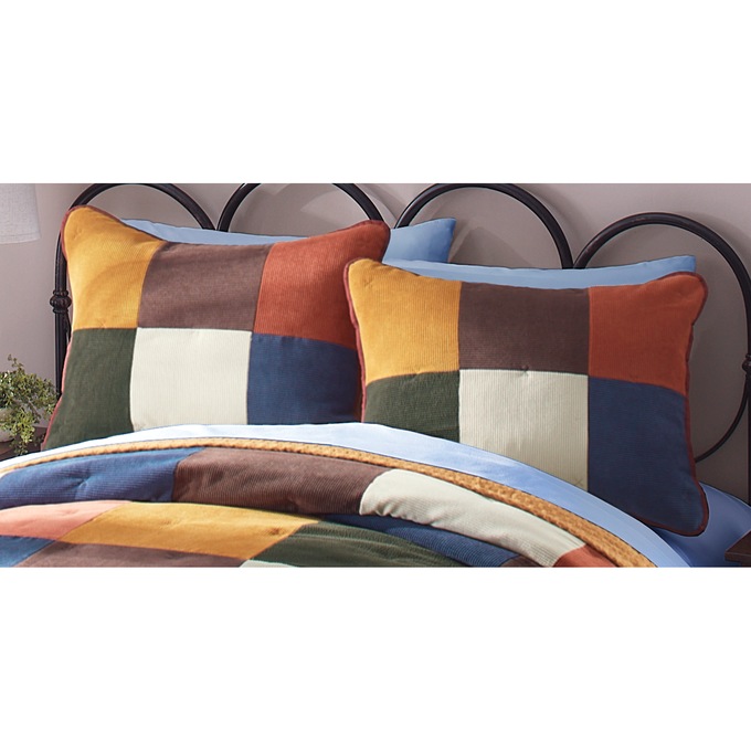 Corduroy Patch Sham, , large