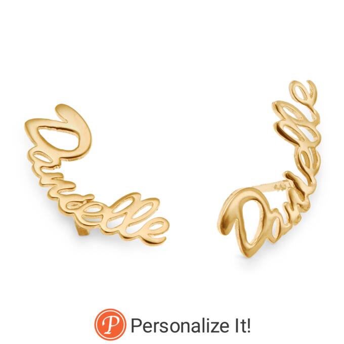Name Crawler Post Earrings Montgomery Ward Name Crawler Post Earrings Montgomery Ward
