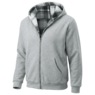 Men's Fleece Reversible Hoodie with Front Zipper and Kangaroo Pocket, , large