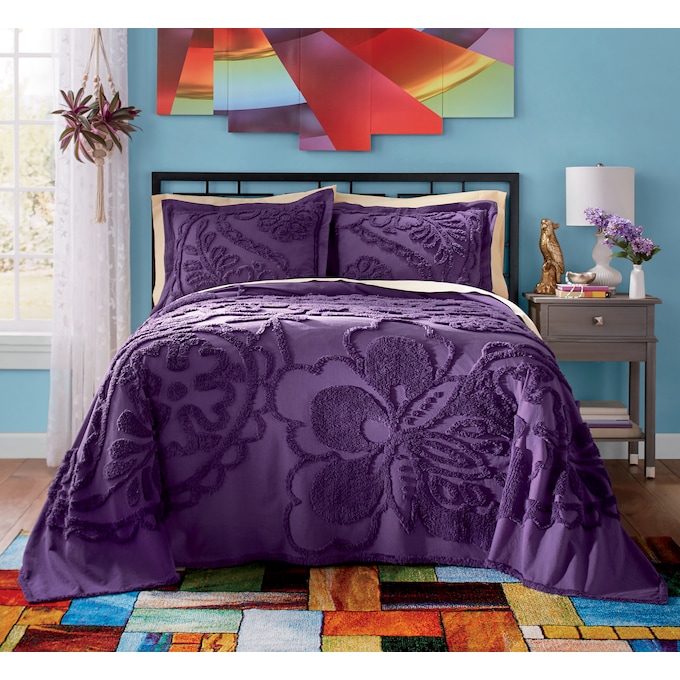 Rhapsody Chenille Bedspread Montgomery Ward Rhapsody Chenille Bedspread, Chenille Bedding Queen