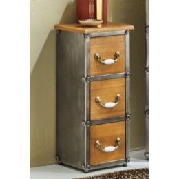 Rustic Industrial 3-Drawer Cabinet, , large