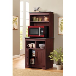 Katie Microwave Stand with Hutch, , large