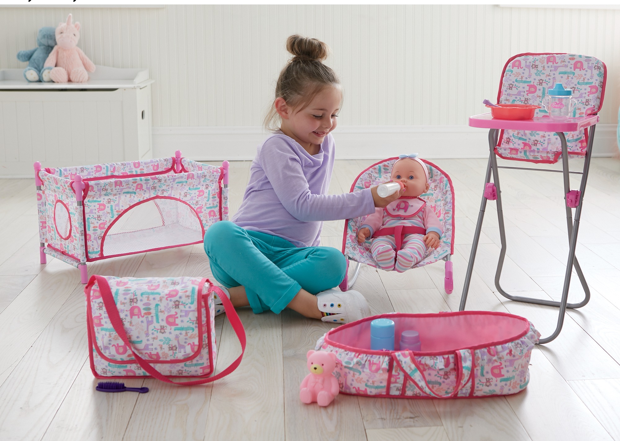 baby doll gear and accessory set