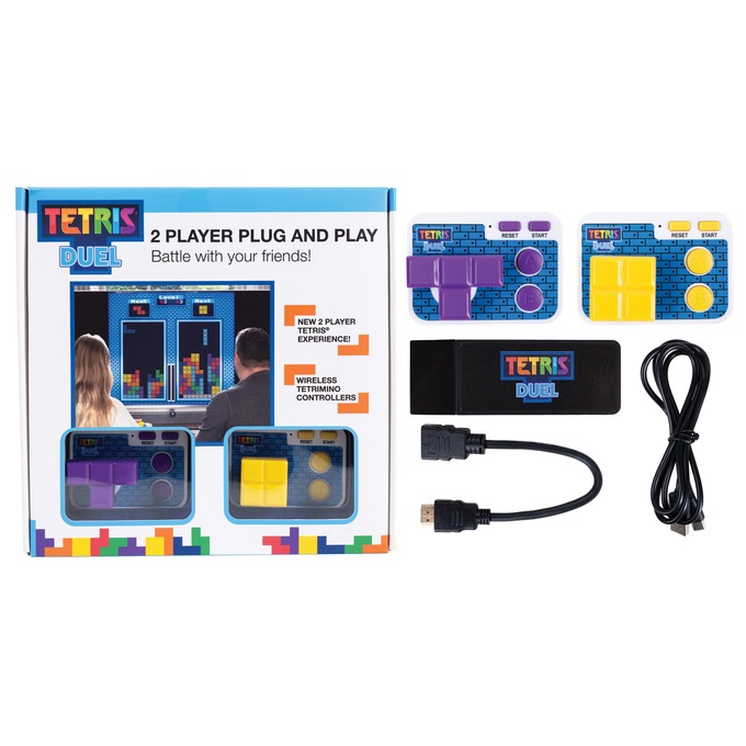 Tetris Duel Plug & Play Arcade, White, large