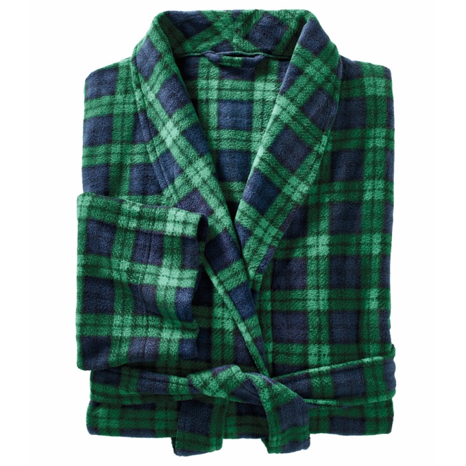 Personalized Mens Fleece Robe, , large