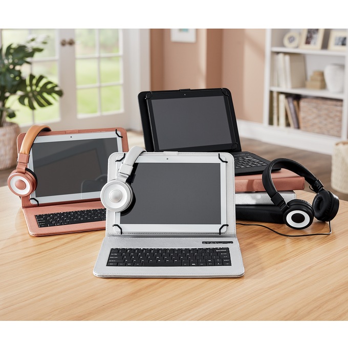 Naxa 7" Tablet with Keyboard and Headphones, , large