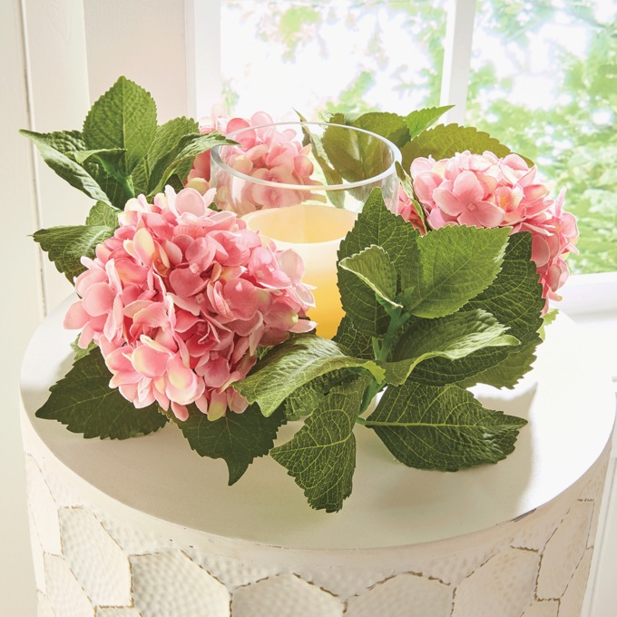 Hydrangea Candle Ring and Candleholder, , large