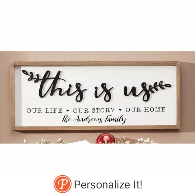 Personalized This Is Us Framed Wall Art, , large