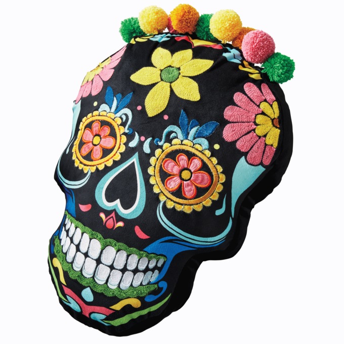 Day of the Dead Figural Pillow, , large