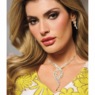 Crystal Swirl Drop Necklace & Earring Set, , large
