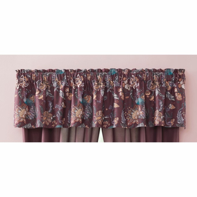 Fall Peacock Valance, , large